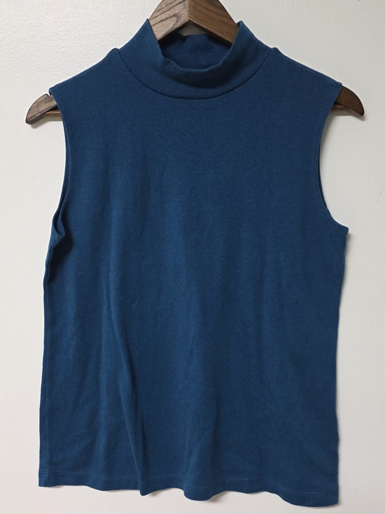 croft & barrow Tops - croft & barrow Teal Sleeveless Mock Neck Tank For Women